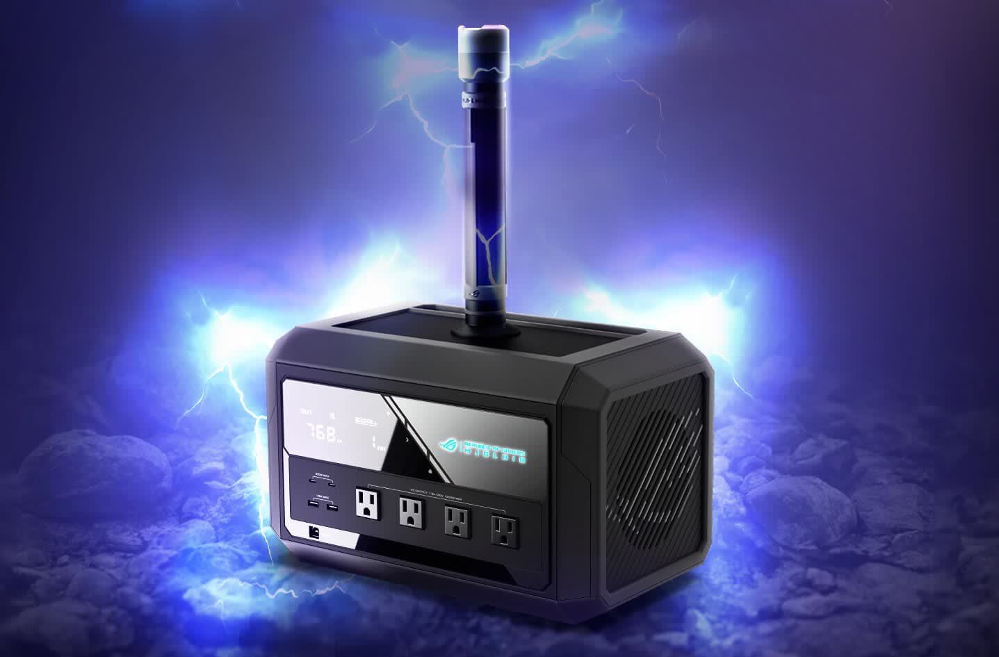 Suelte el martillo a los cortes de energía con el UPS portátil para juegos Mjolnir de Asus