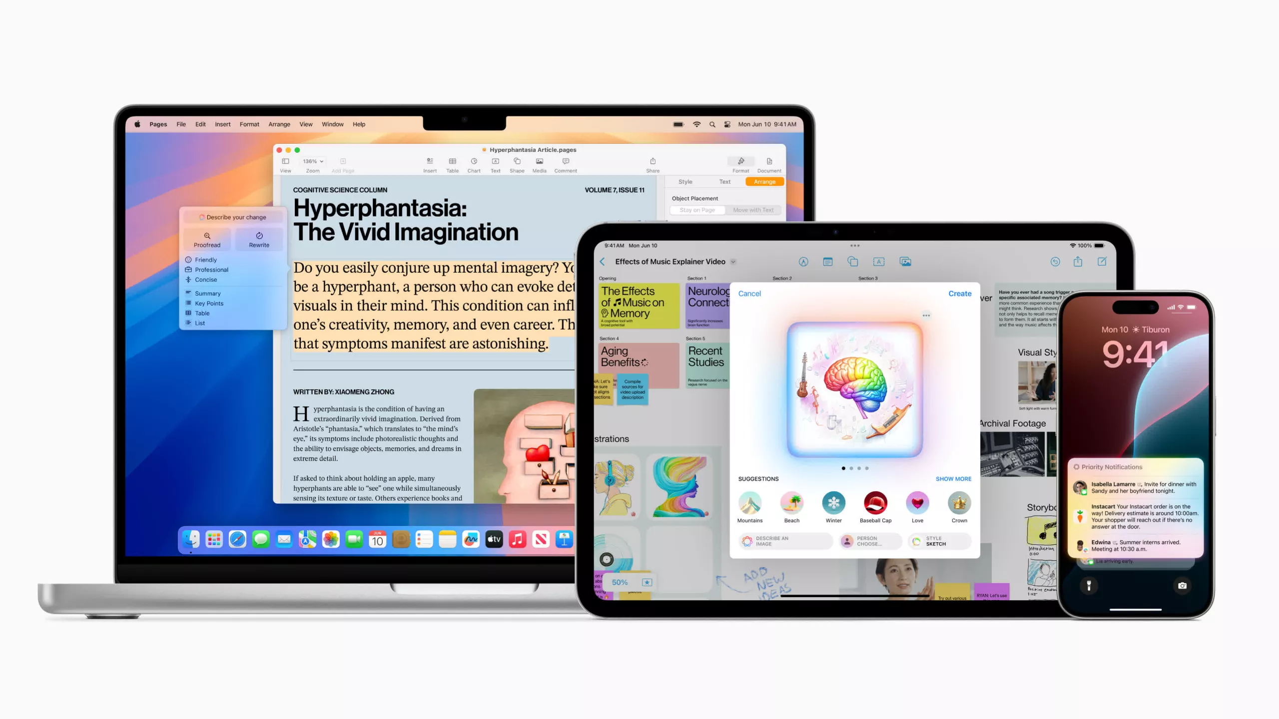 «Apple Intelligence» trae características de IA largamente discutidas a los dispositivos Apple