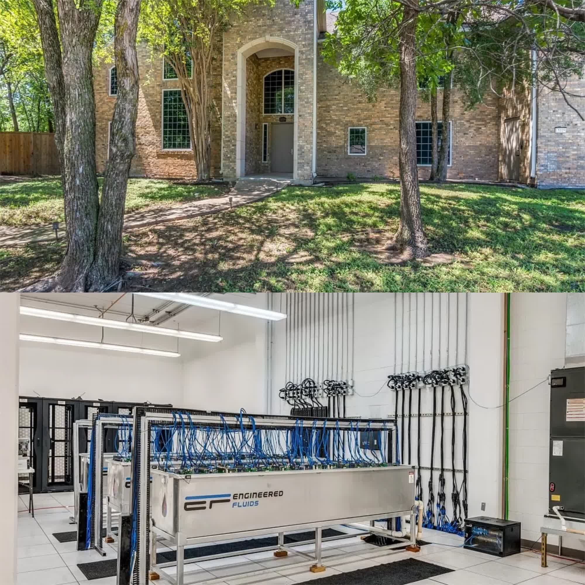 Puedes comprar una casa de 2,4 millones de dólares en Texas sin dormitorios, con un baño y un sistema de inmersión de refrigeración líquida