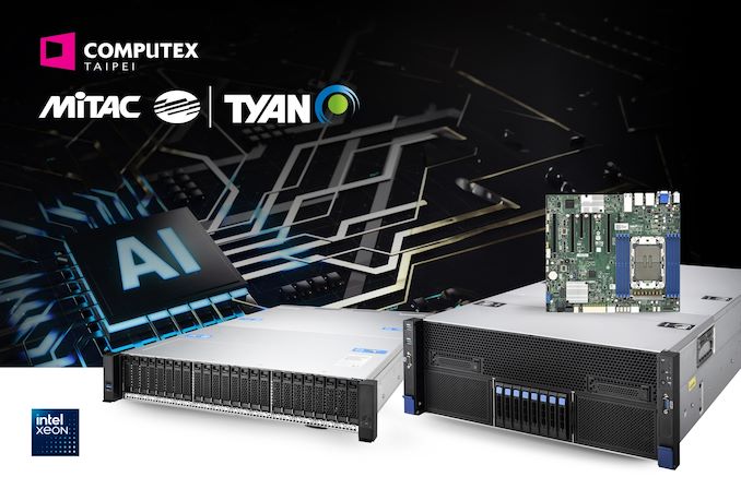 MiTAC/Tyan muestra la placa base y los servidores para las CPU Intel Xeon 6