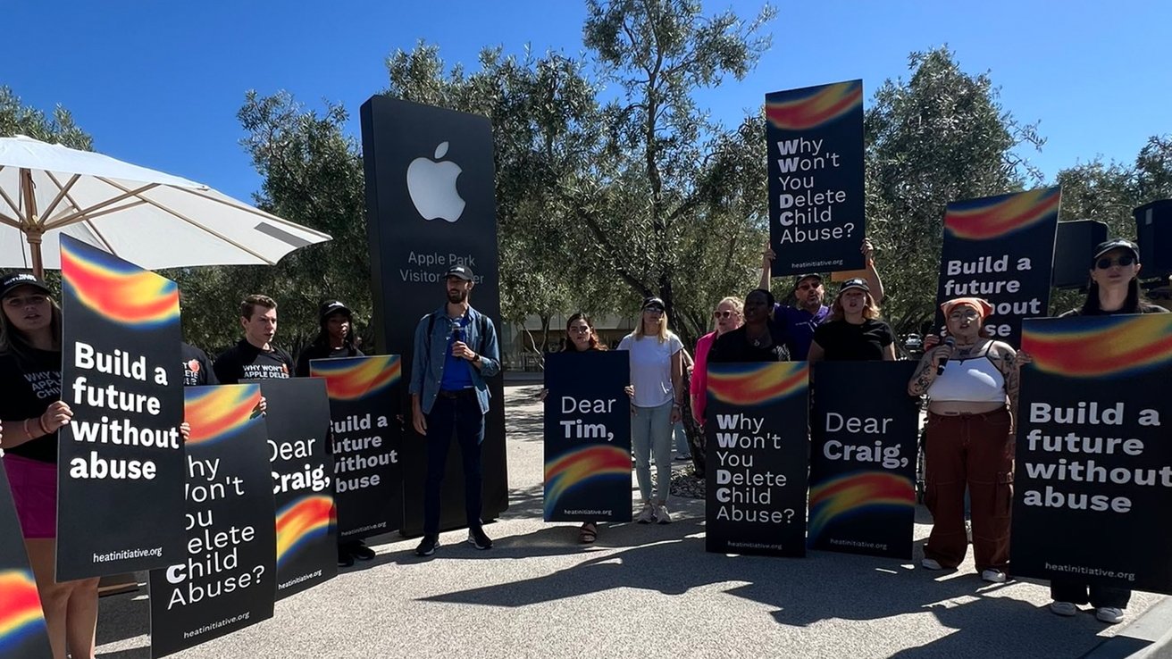 Defensores de la seguridad infantil protestan en la WWDC