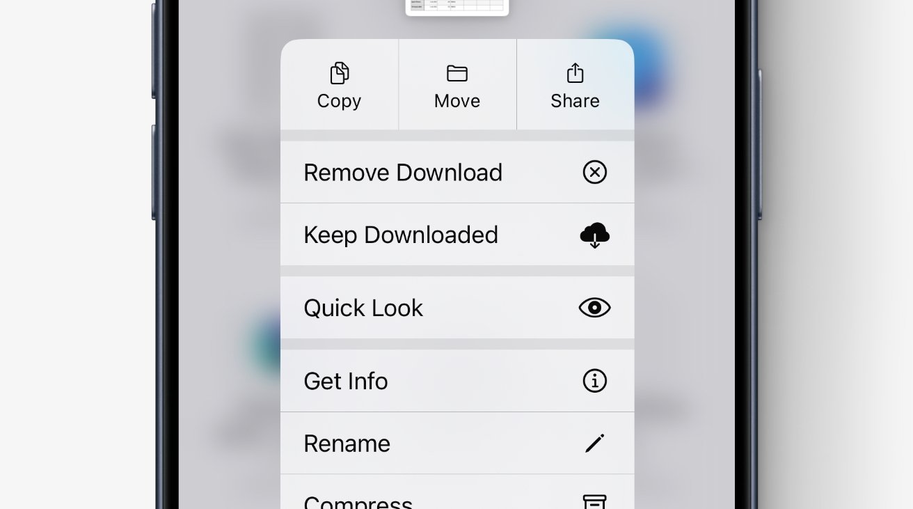 iOS 18 incluye la opción Mantener descargado para archivos vitales