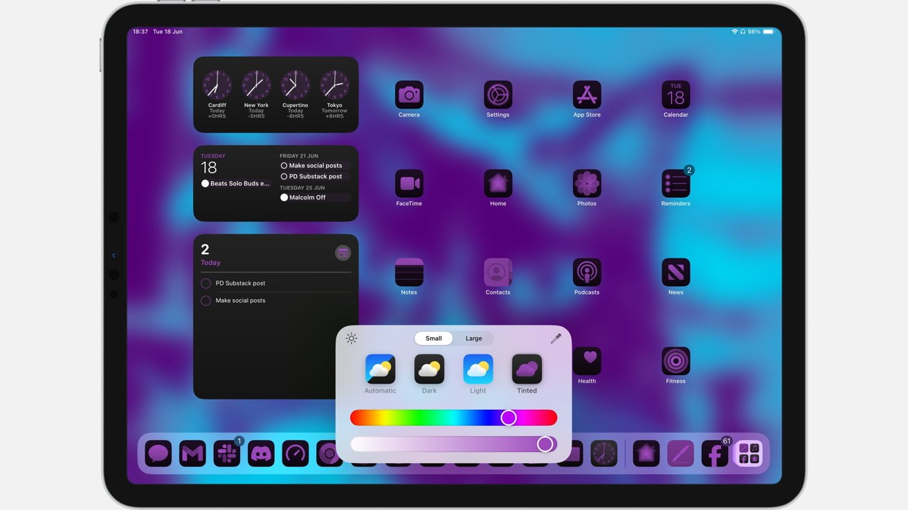 Cómo personalizar la pantalla de inicio de iPadOS 18