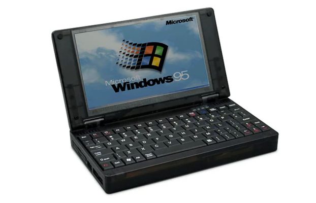 El portátil más lento del mundo ya está a la venta, con Windows 95 y una CPU de casi 40 años, pero al menos cabe (casi) en el bolsillo y puede ejecutar Doom o Commander Keen