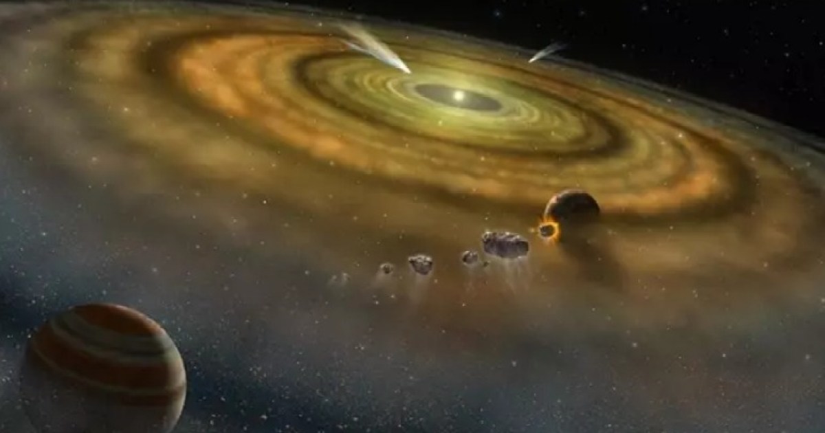 James Webb capta espectacular colisión de asteroides a 63 años luz