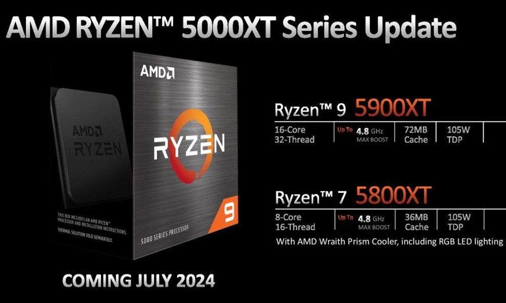 AMD amplía su gama de procesadores Ryzen 5000XT