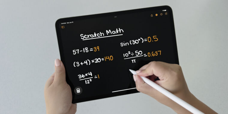 iPadOS 18 agrega magia de aprendizaje automático con funciones matemáticas y de escritura a mano