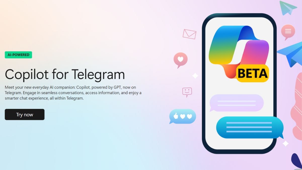 Microsoft Copilot para Telegram lanzado en versión Beta, disponible para todos los usuarios de forma gratuita