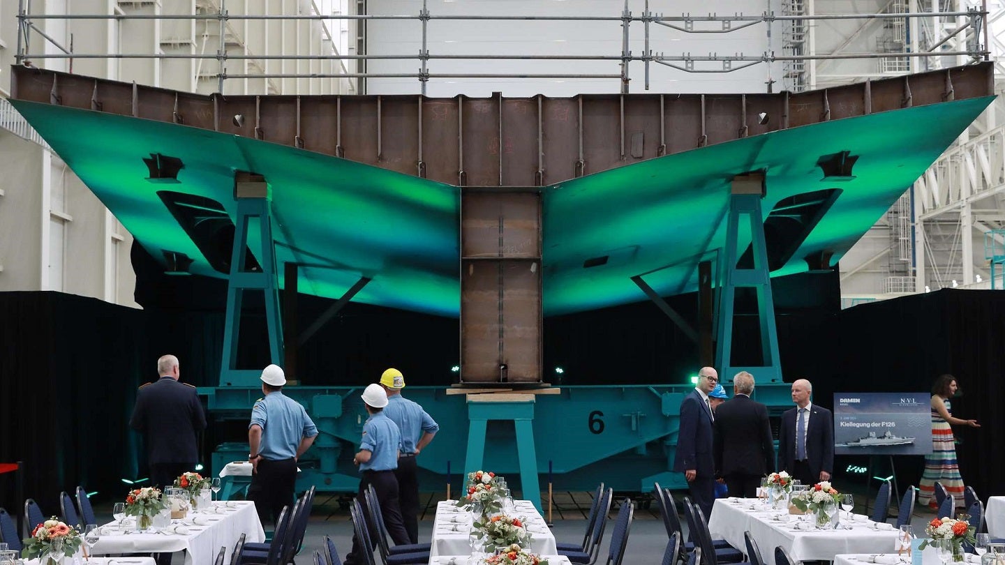 Alemania lanza un proyecto naval con la colocación de la quilla de la fragata más grande