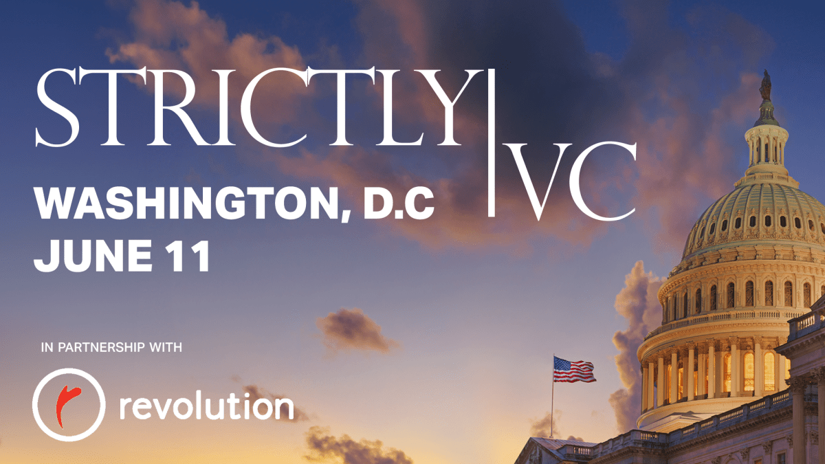 No te pierdas StrictlyVC en DC la próxima semana