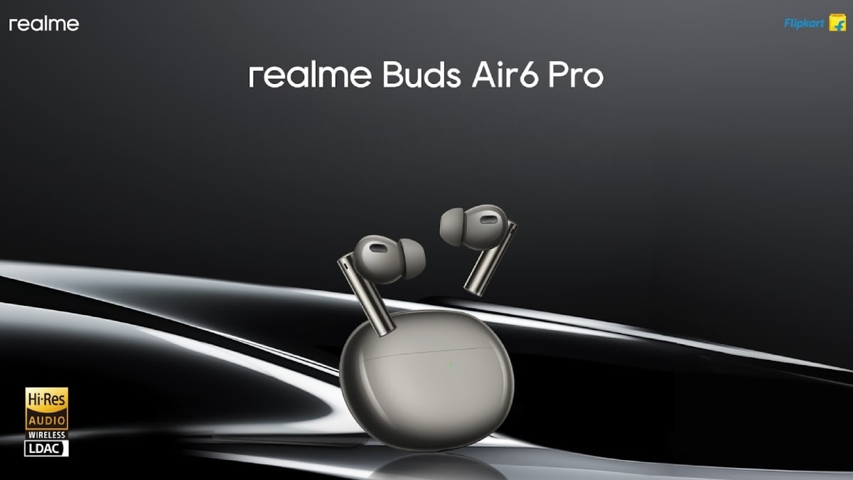 Realme Buds Air 6 Pro con ANC y hasta 40 horas de duración total de la batería se lanzará en India el 20 de junio
