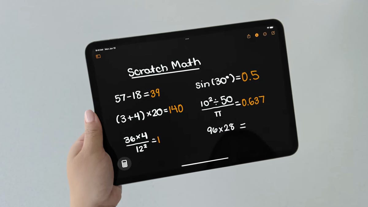 La nueva aplicación Calculadora para iPad es tan avanzada que podría comprar un Apple Pencil para usarla