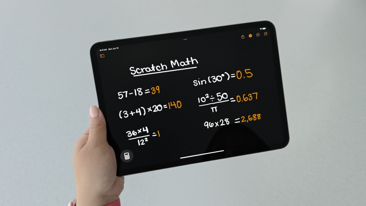 La calculadora para iPad hace los cálculos por ti