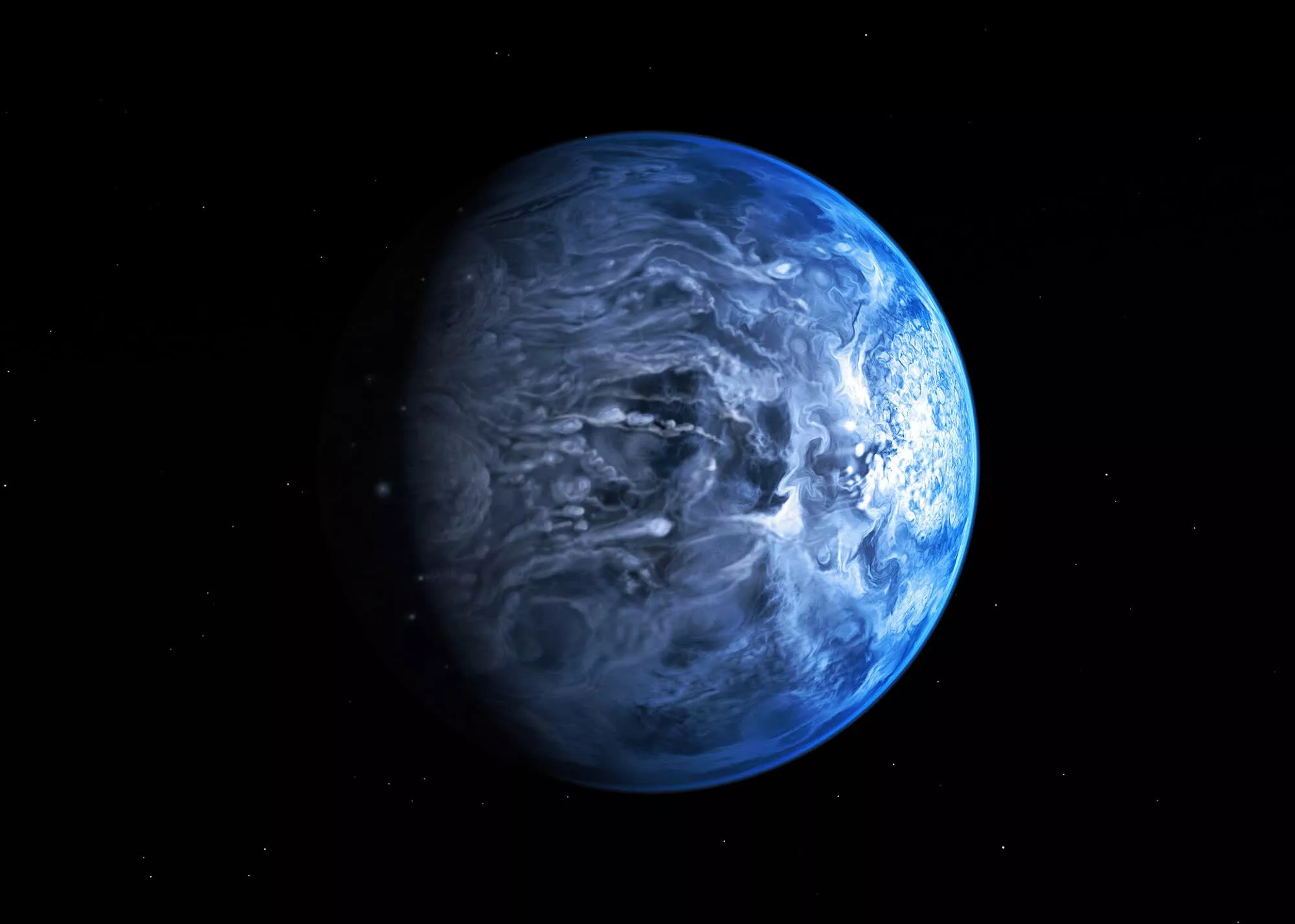 Un exoplaneta parecido a Júpiter soporta lluvias de vidrio fundido y olor a huevo podrido