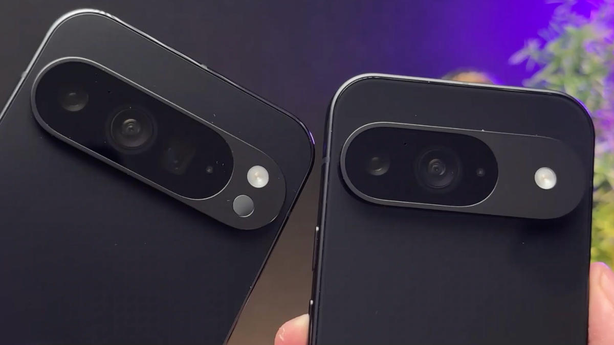 Supuesta filtración del Pixel 9 y Pixel 9 XL muestra una barra de cámara rediseñada