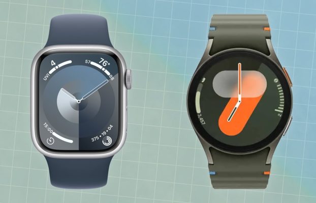 Comparación entre Apple Watch Series 9 y Samsung Galaxy Watch 7