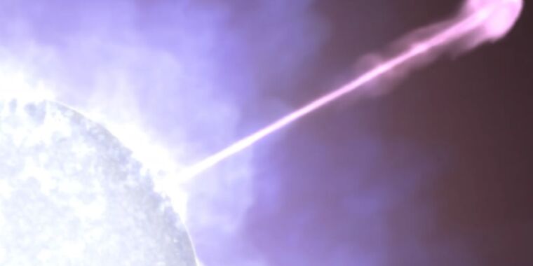 Los astrónomos encuentran los primeros espectros de emisión del GRB más brillante de todos los tiempos