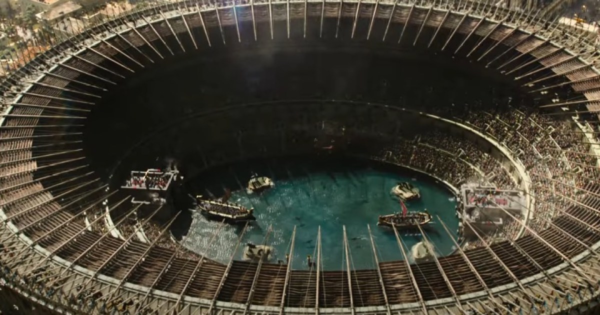 Gladiador 2 tráiler: batalla naval en el coliseo, un rinoceronte y Russell Crowe