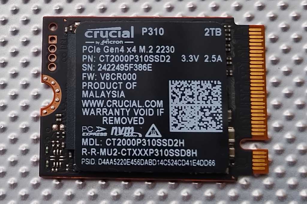 Revisión del SSD Crucial P310 NVMe: ¡Pequeño (2230), pero poderoso!