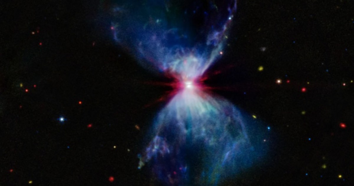 James Webb toma una colorida imagen de una estrella en proceso de formación