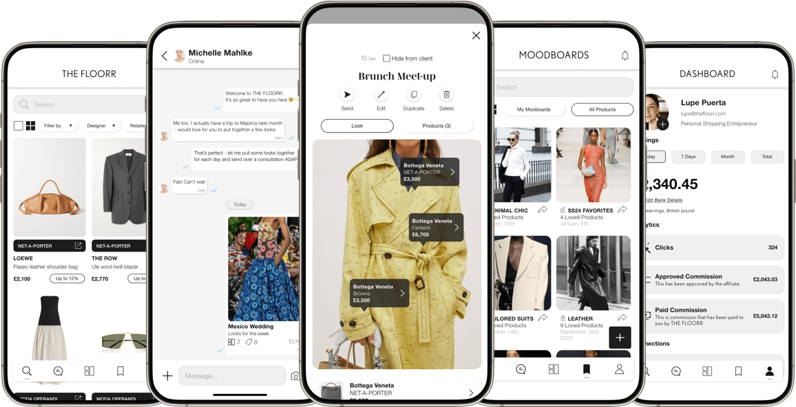 La startup de moda de lujo The Floorr brinda a los estilistas personales herramientas para hacer crecer sus negocios