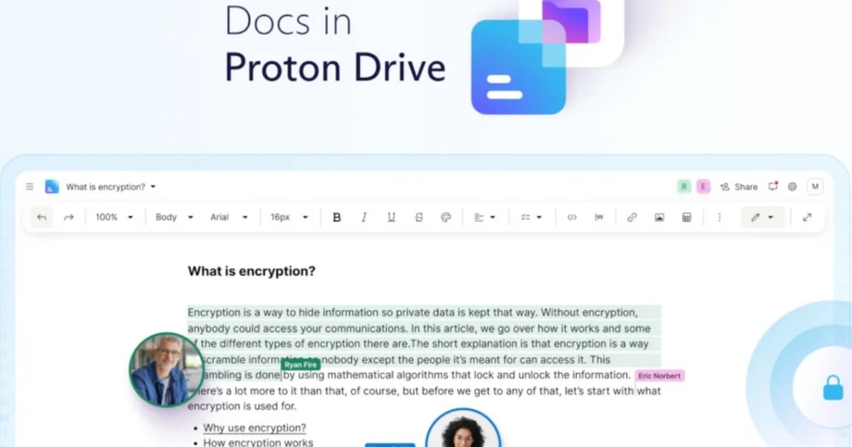Proton estrena su propio servicio Drive y Docs para competir con Google