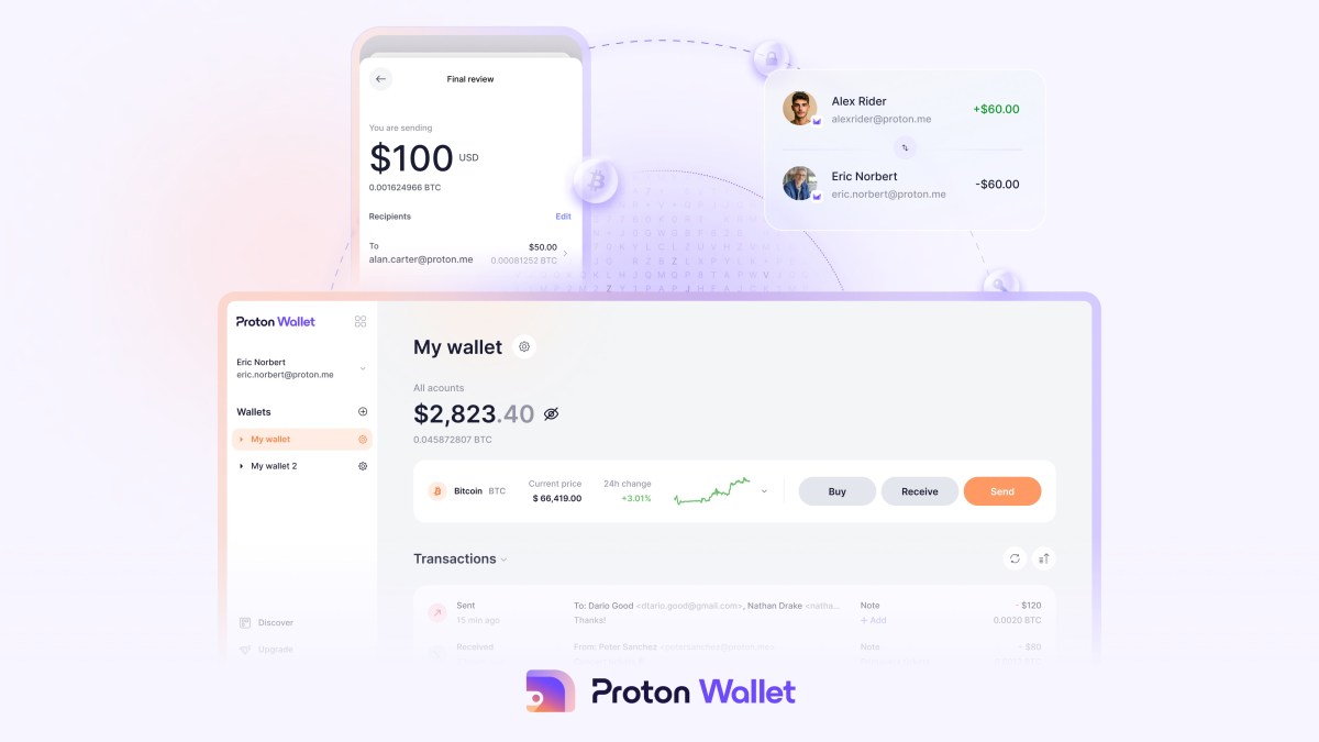 Proton lanza una billetera bitcoin con autocustodia