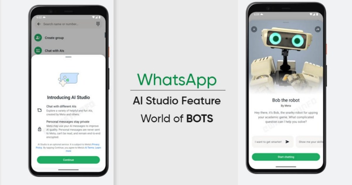 WhatsApp va más allá con la IA con AI Studios para hablar con chatbots