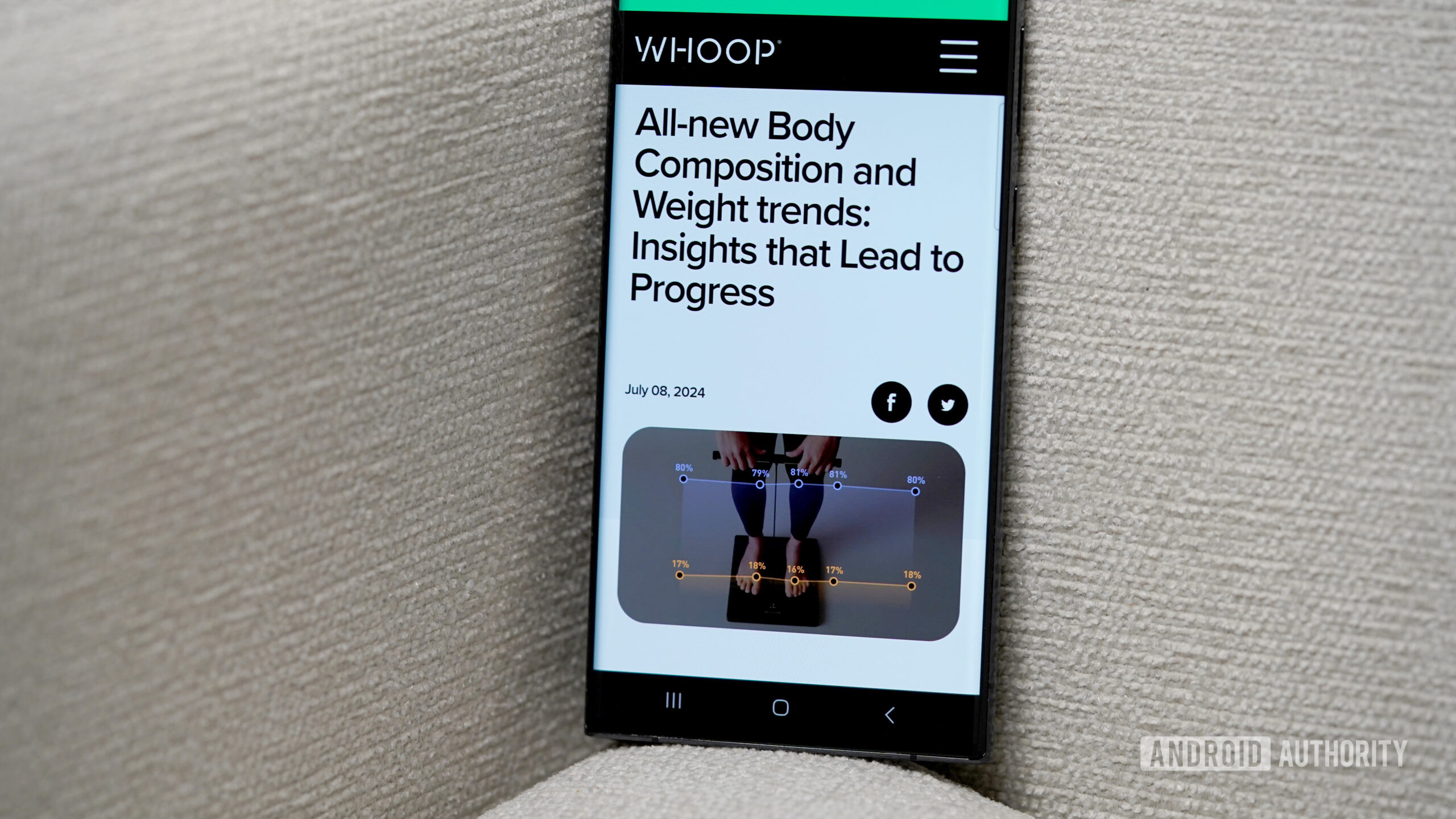 Whoop ahora permite a los usuarios realizar un seguimiento de la composición corporal y el peso