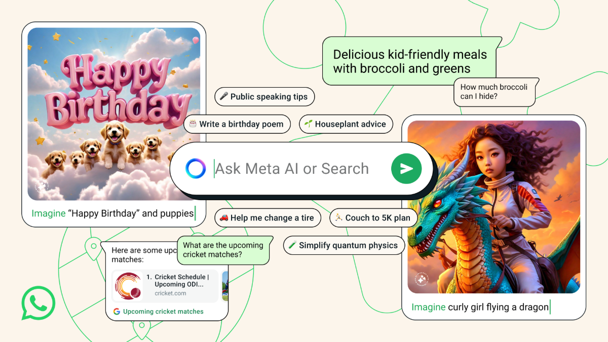 La nueva función Meta AI de WhatsApp responderá imágenes y las editará, según se informa