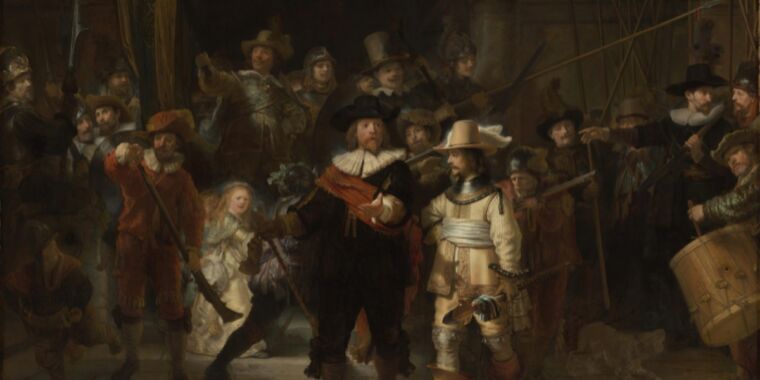 Los científicos descubren más secretos de los pigmentos de Rembrandt en La ronda de noche