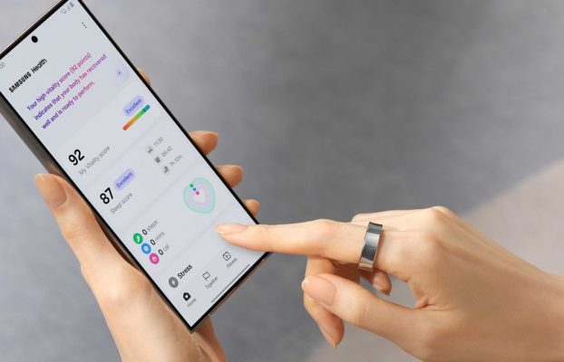 Anillo Samsung Galaxy diseñado para medir la temperatura de la piel y otras funciones de salud