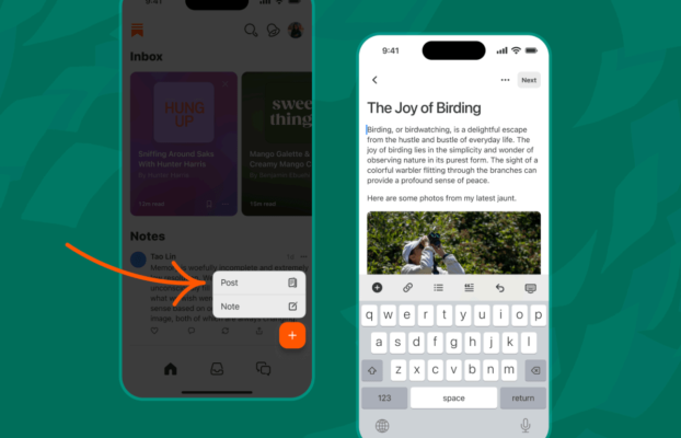 Los escritores de Substack ahora pueden redactar y publicar publicaciones en la aplicación iOS
