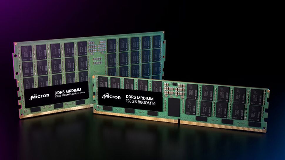 Los MRDIMM para centros de datos de Micron duplican el ancho de banda de los DIMM DDR5 existentes y prometen un mejor rendimiento de IA y HPC con las CPU Xeon 6 Granite Rapid