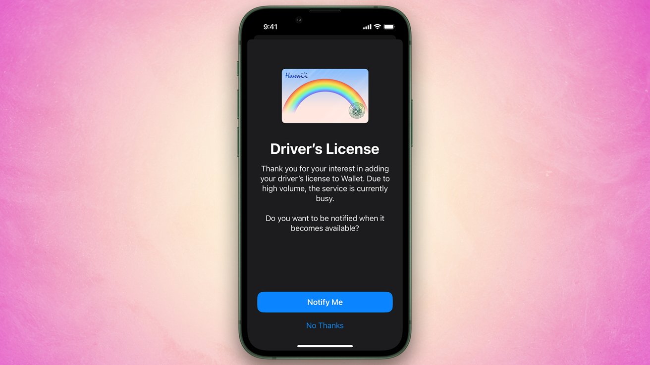 Apple lanza soporte para identificaciones en Hawái