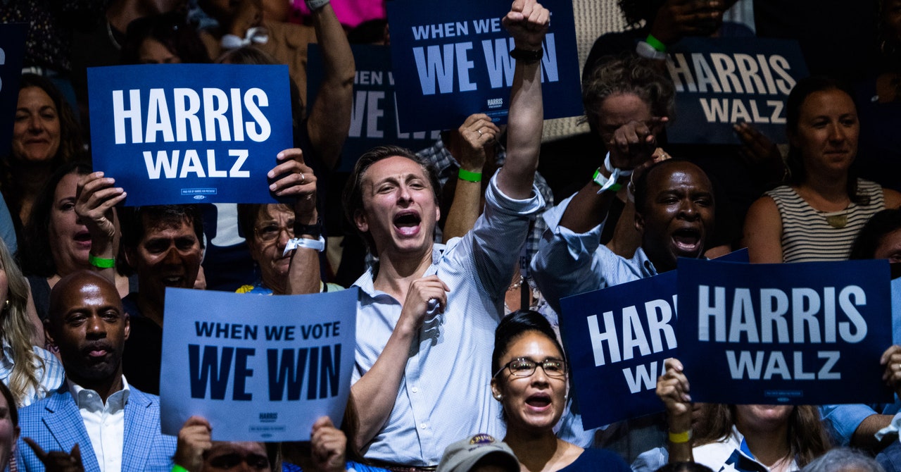 Las multitudes que acuden a los mitines de Kamala Harris no están generadas por inteligencia artificial. Así es como puedes saberlo