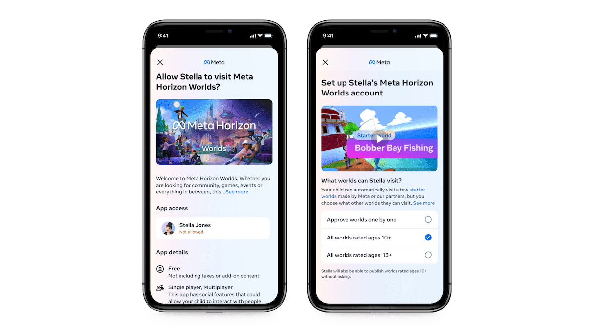 Meta ahora permite a los preadolescentes explorar Horizon Worlds con el permiso de los padres