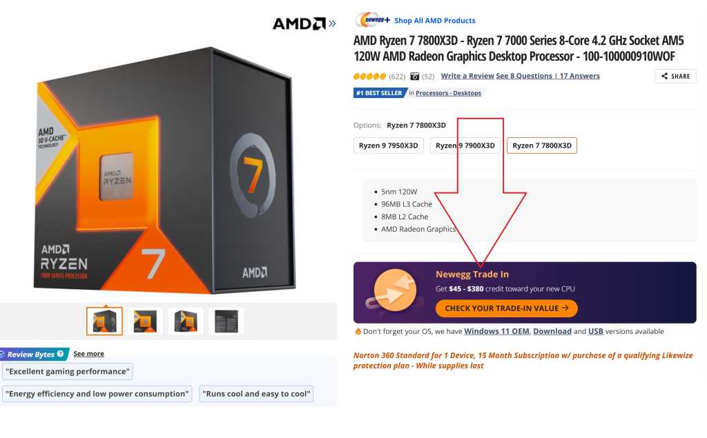 Newegg pagará hasta $400 por tu vieja CPU, computadora portátil o tableta
