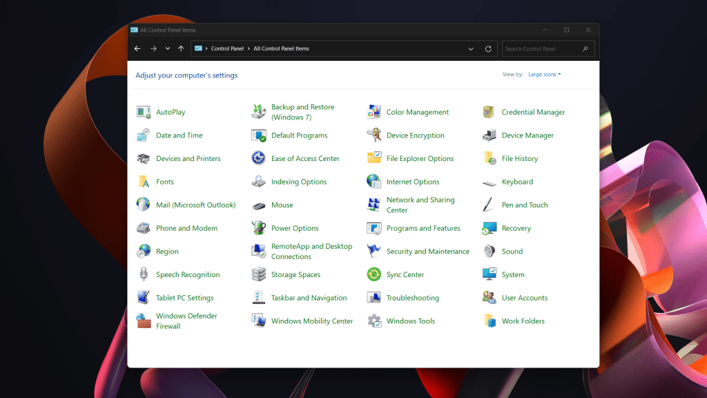 Windows tendrá que arrancar el Panel de control de mis manos frías y muertas