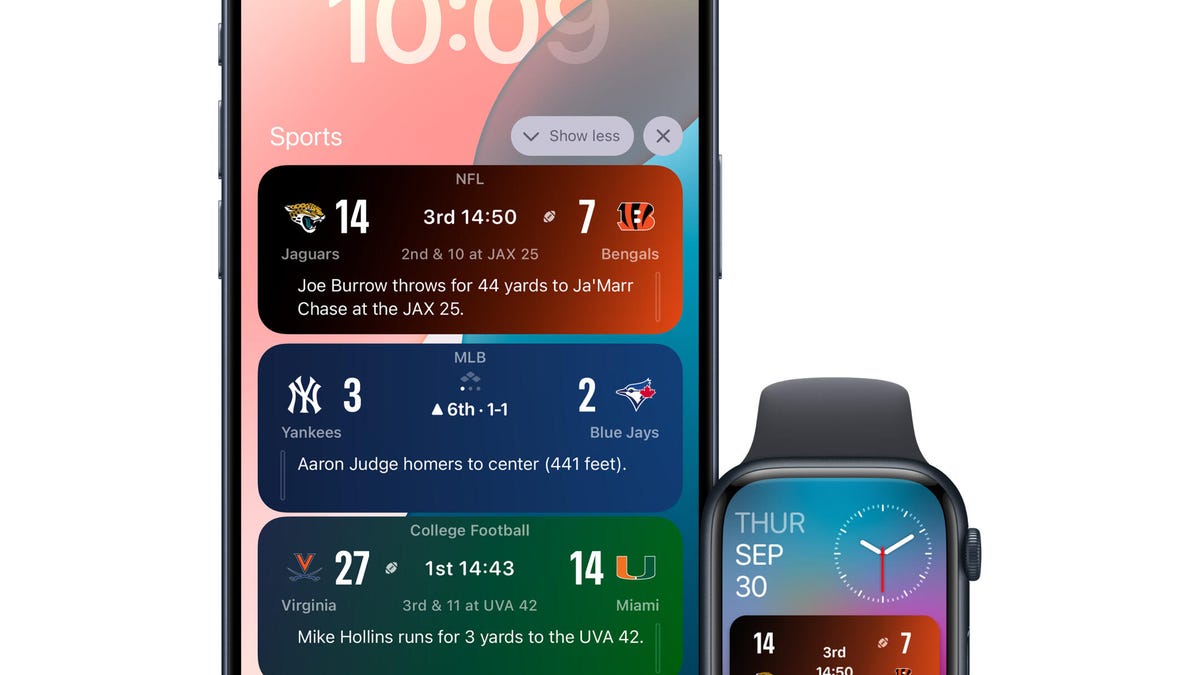 Apple Sports añade compatibilidad con la NFL y el fútbol universitario y se prepara para actividades en vivo con iOS 18