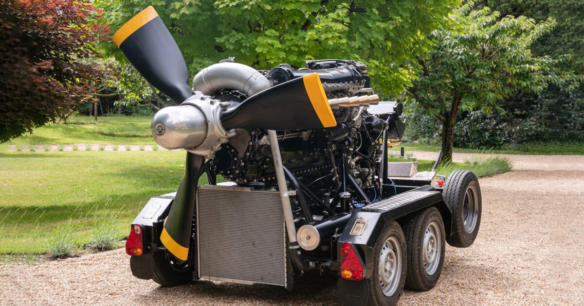 Este motor aeronáutico Rolls-Royce Merlin de 1.800 CV es una bestia