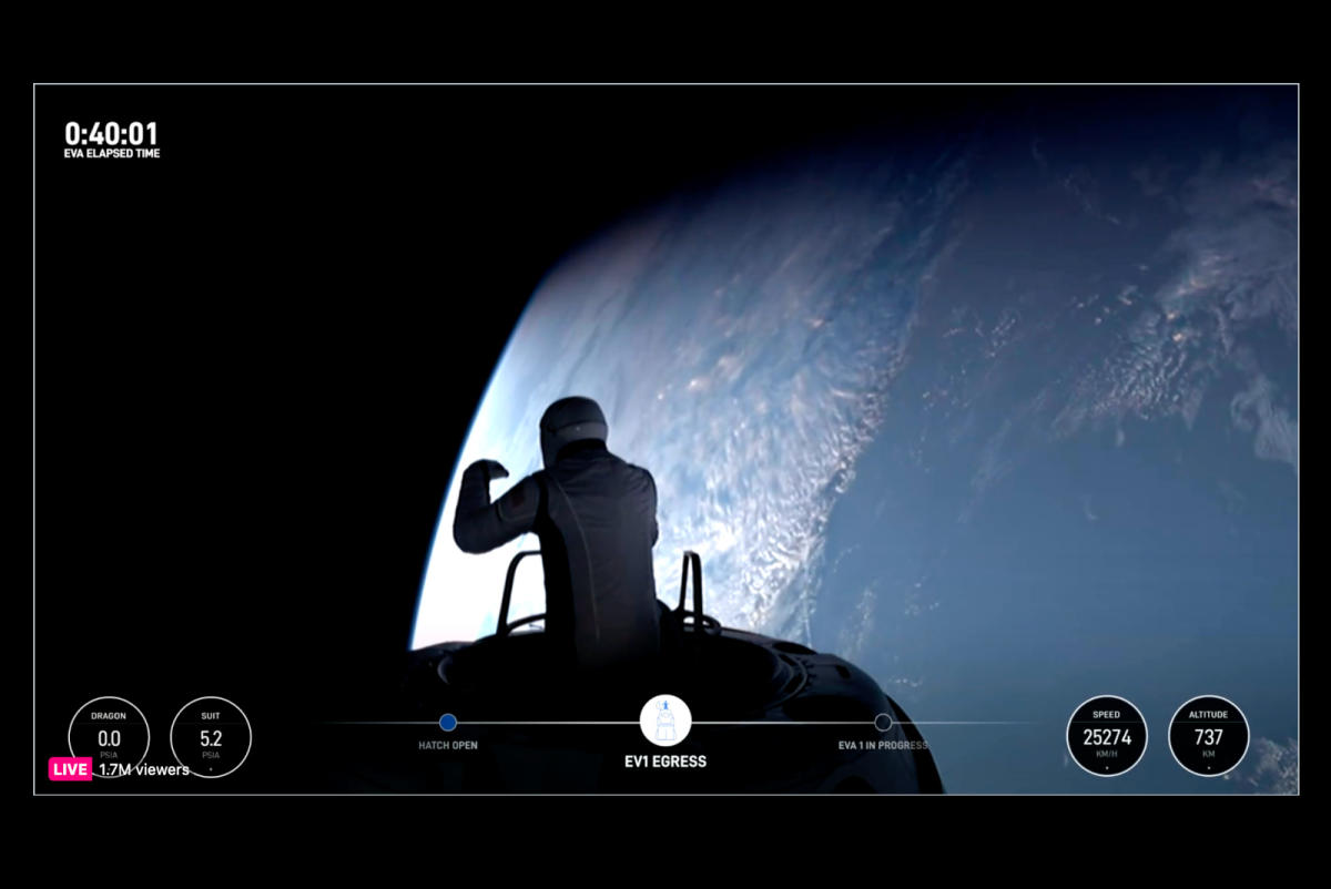 Los astronautas de Polaris Dawn realizan con éxito la primera caminata espacial comercial