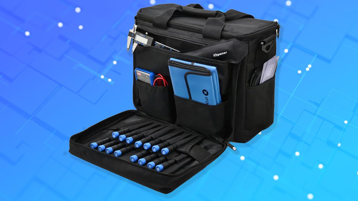 ¿Quieres todo un taller de reparación tecnológica de herramientas en una sola bolsa de mensajero? iFixit puede arreglar eso