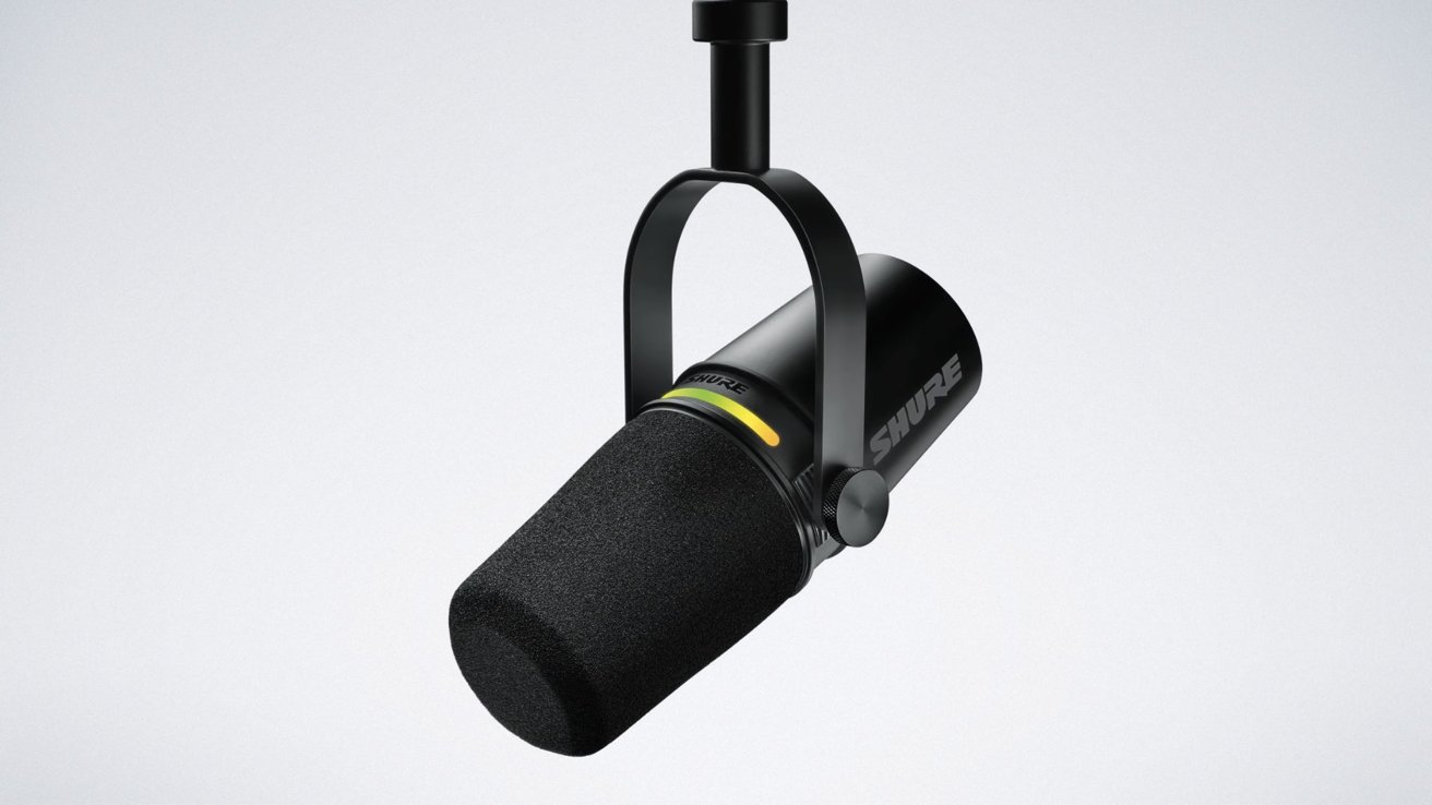 Un micrófono de podcast analógico y USB-C versátil
