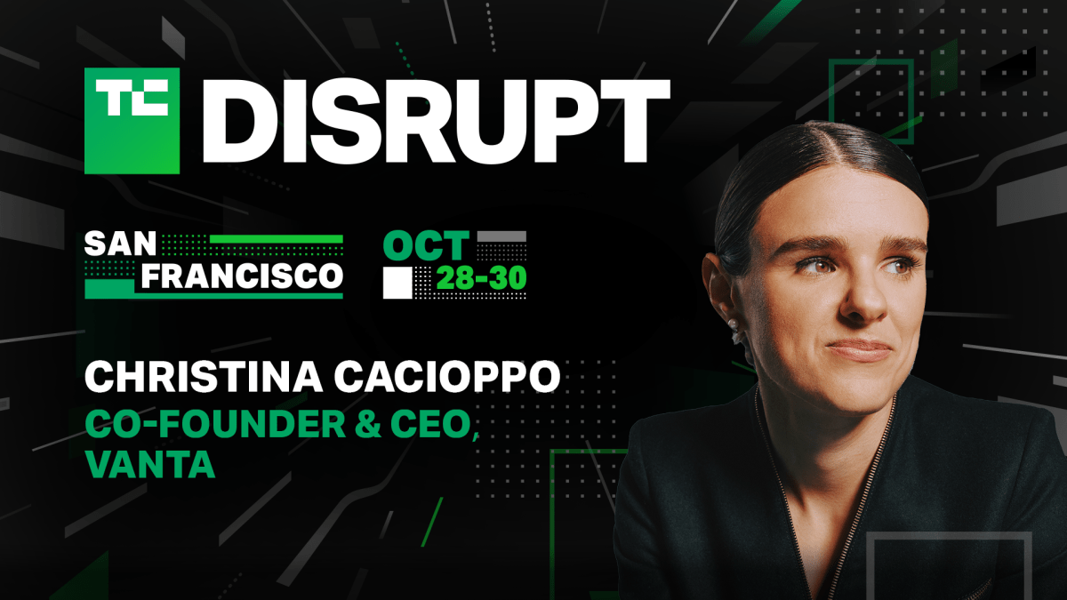 Christina Cacioppo de Vanta sube al escenario en Disrupt 2024