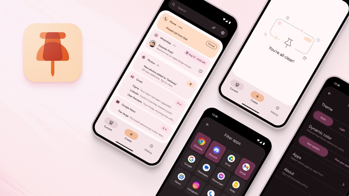 La aplicación Pinnit para Android te permite buscar en tu historial de notificaciones