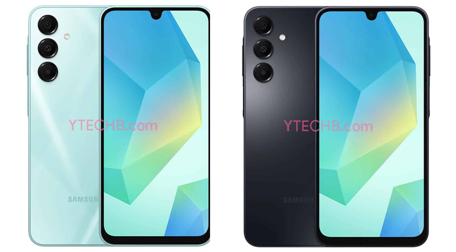 Todas las variantes de color del Galaxy A16 aparecen en nuevos renders