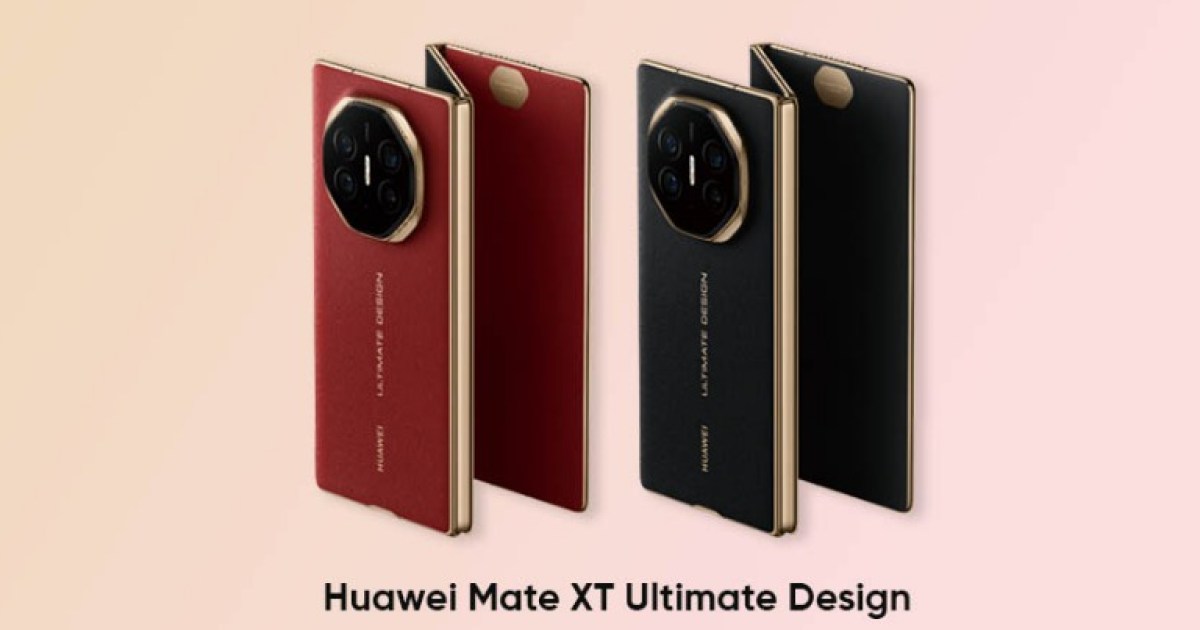 Es oficial: acá está el espectacular plegable triple Huawei Mate XT