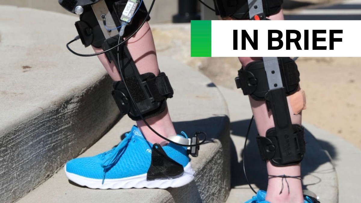Este exoesqueleto de rodilla robótico está hecho a partir de aparatos ortopédicos de consumo y motores de drones.
