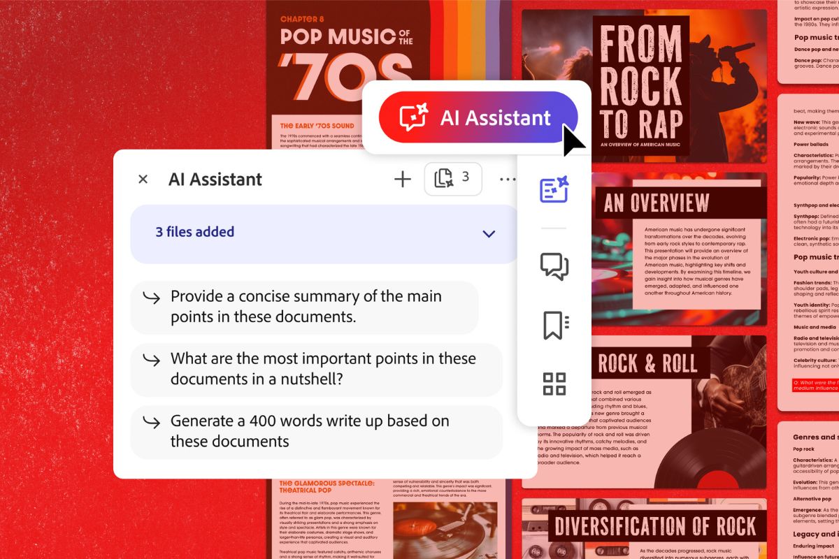 Adobe presenta el nuevo plan para estudiantes de Acrobat AI Assistant a un precio asequible
